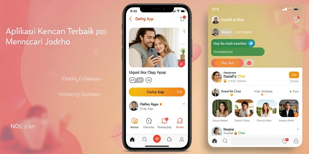 Screenshot N06 menampilkan antarmuka pengguna yang ramah untuk aplikasi Dating App.